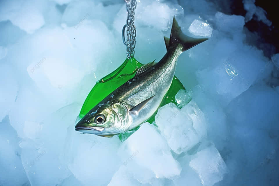 Fresh Fishon Ice Wallpaper