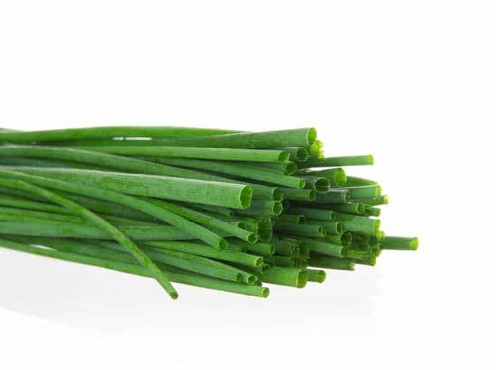 Fresh Harvest - Long Green Chives Vegetable Wallpaper