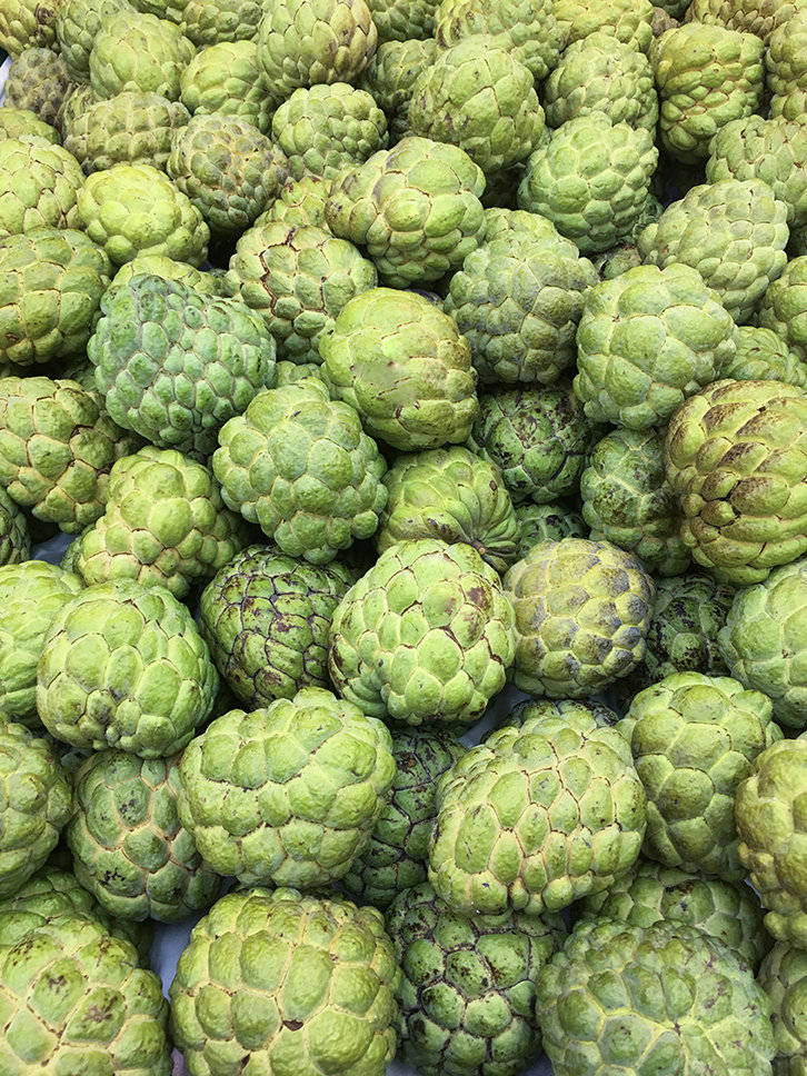 Fresh Pile Of Custard Apples Wallpaper