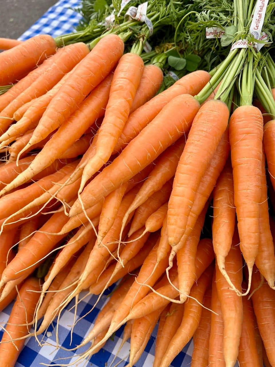 Fresh Produce At A Bustling Farmers Market Wallpaper