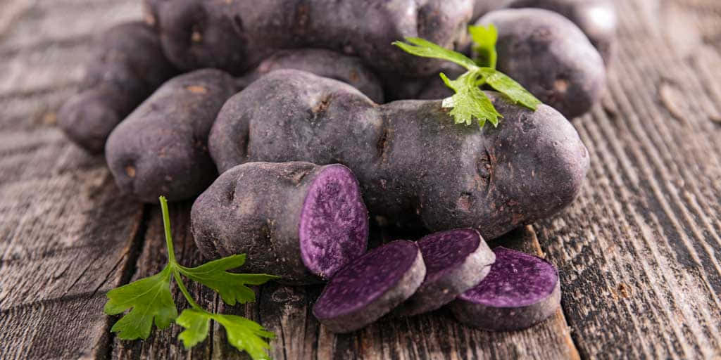 Fresh Purple Potato Ready To Be Enjoyed Wallpaper