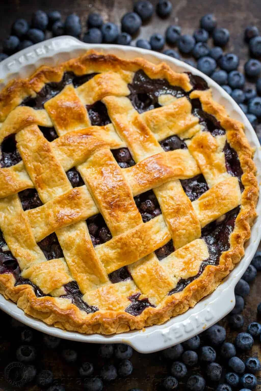 Freshly Baked Blueberry Pie Wallpaper