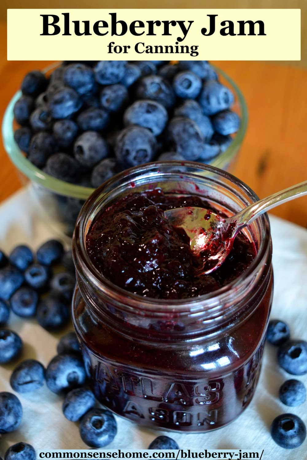 Freshly Made Blueberry Jam, Perfect For Topping As A Sweet And Delicious Spread Wallpaper