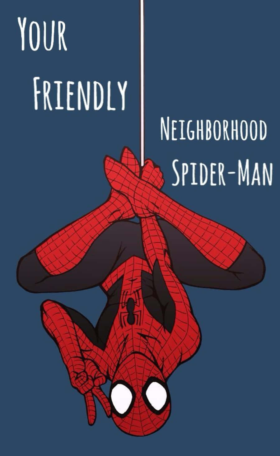 Friendly Neighborhood Spider-man Swinging Through The City Wallpaper