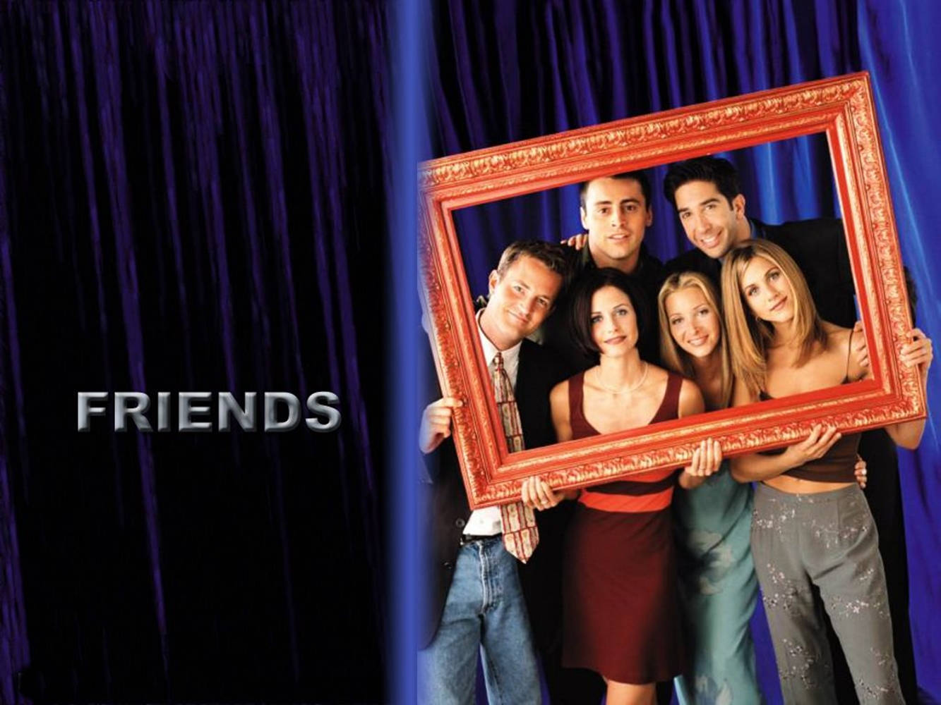 Friends Desktop Orange Frame Wallpaper