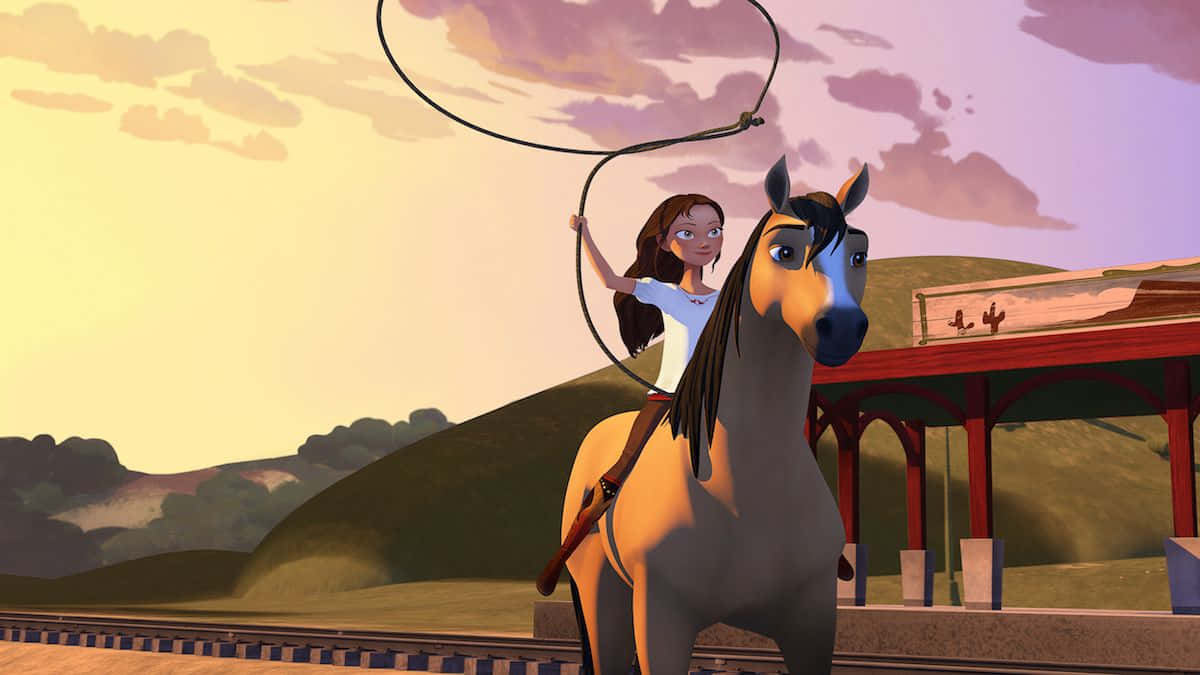 Friends Forever! Lucky And Pru From Spirit Riding Free Wallpaper