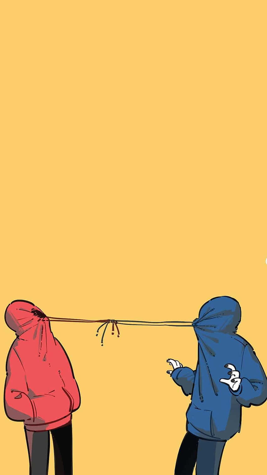 Friends Hoodie Tugof War Wallpaper