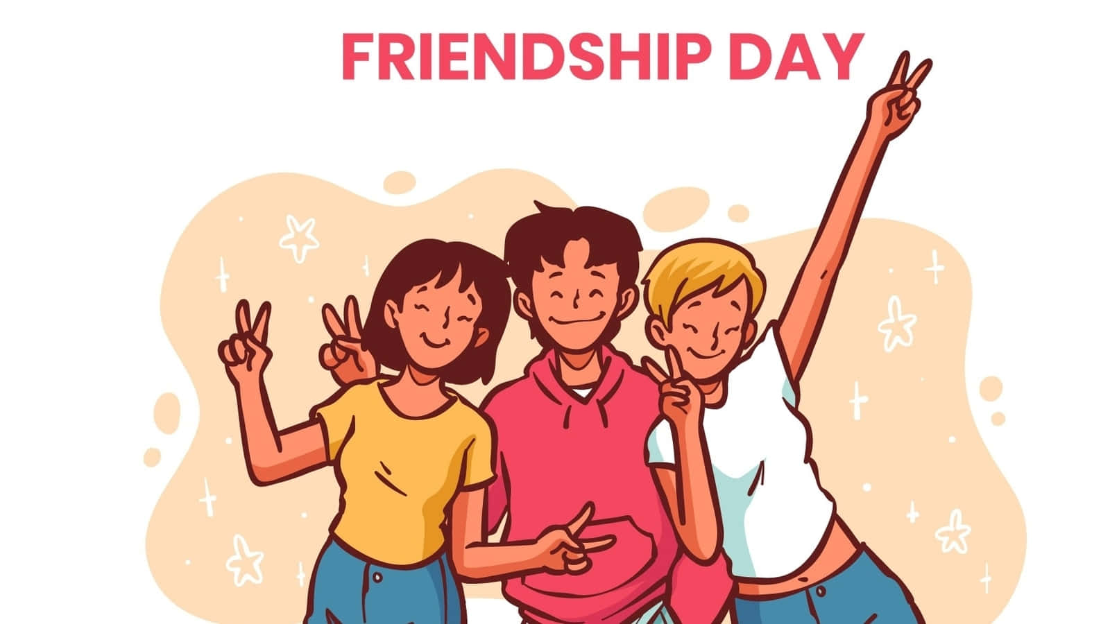 Friendship Day Celebration Illustration Wallpaper