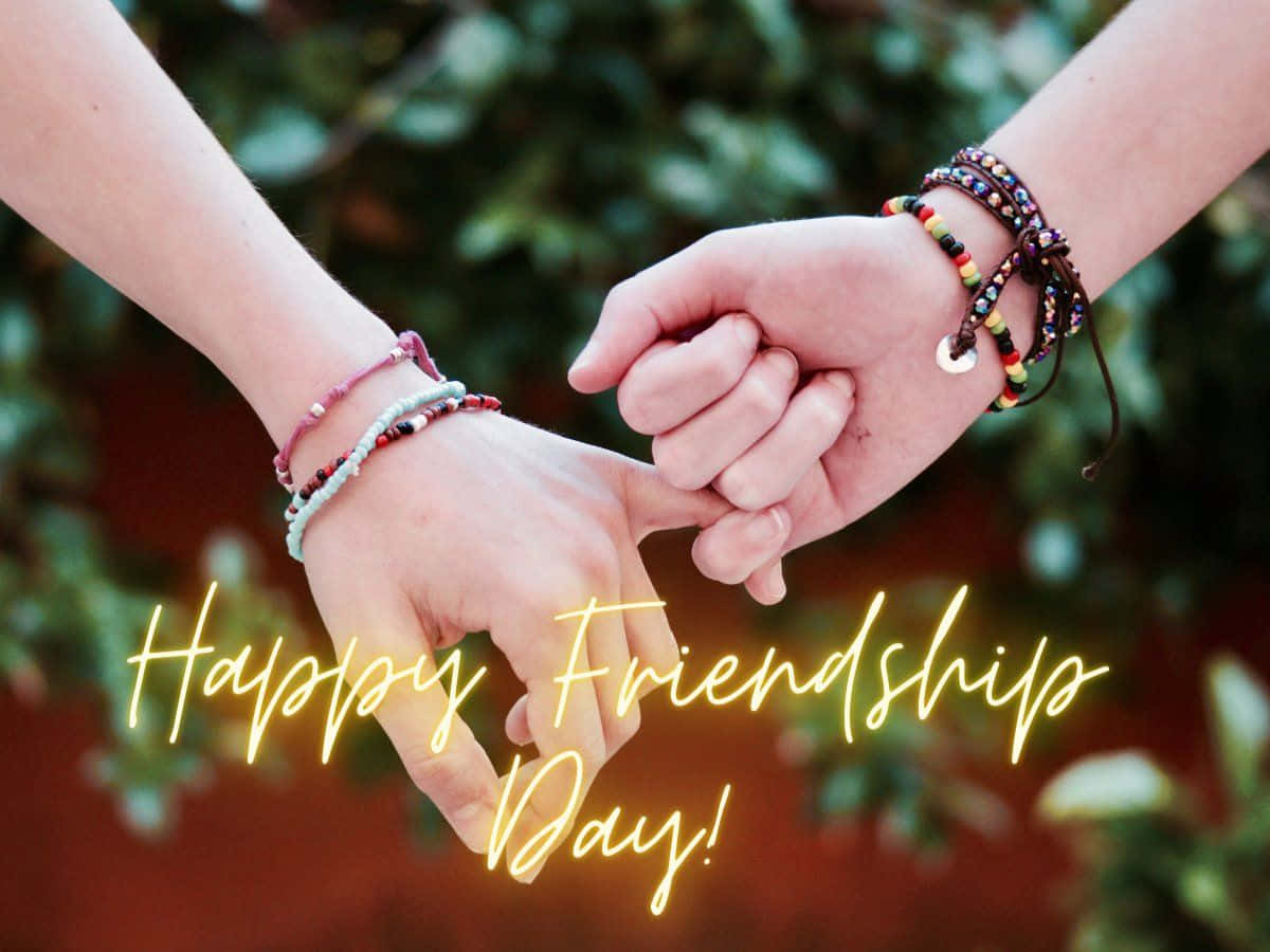 Friendship Day Celebration Pinky Promise Wallpaper