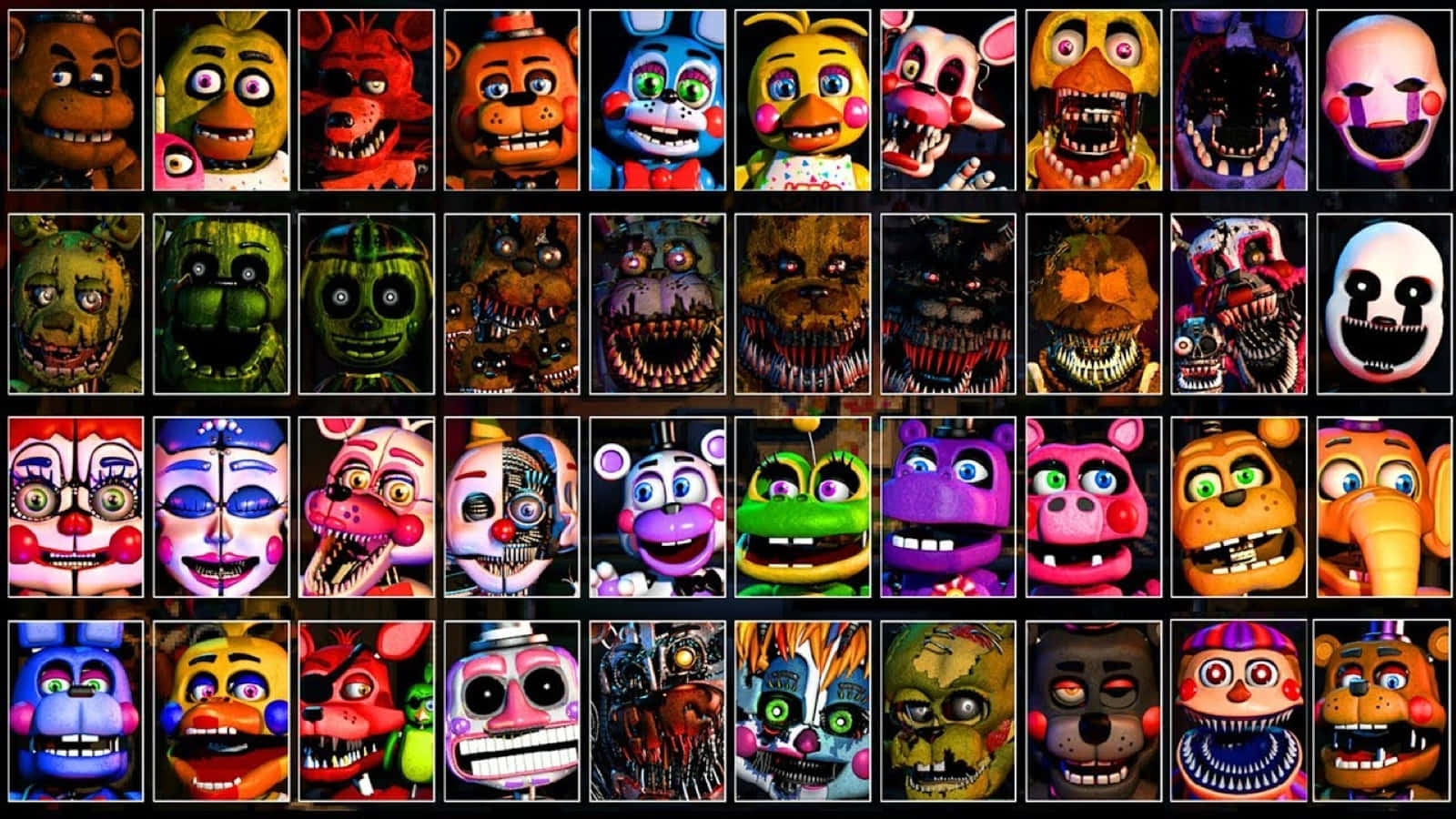 Frightful Custom Night Challenges Wallpaper