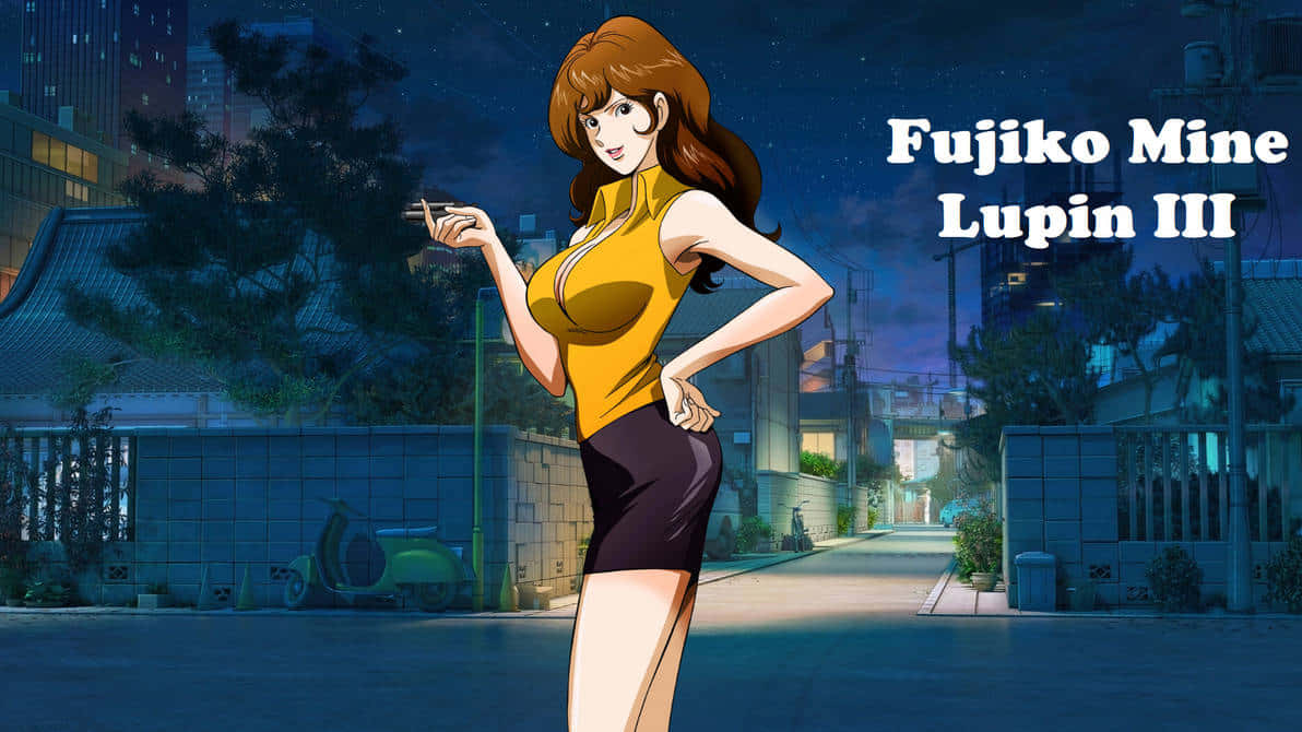 Fujiko Mine Lupin I I I Night Scene Wallpaper