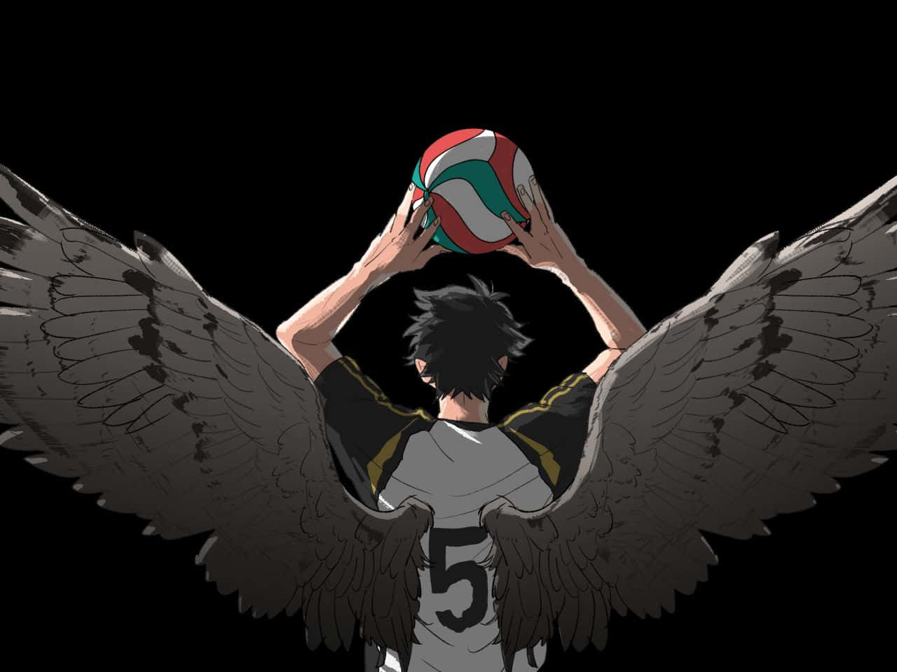 Fukurodani Academy Volleyball Team In Action Wallpaper