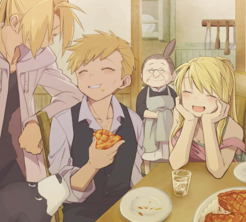 Fullmetal Alchemist Family Mealtime Wallpaper