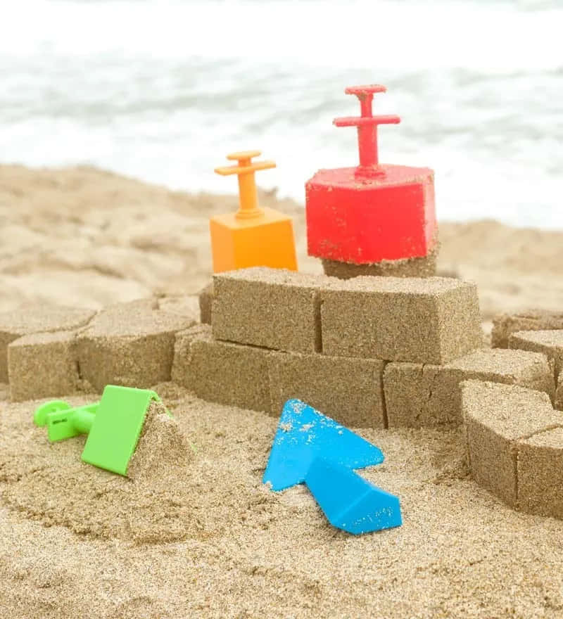 Fun And Colorful Beach Toys Wallpaper