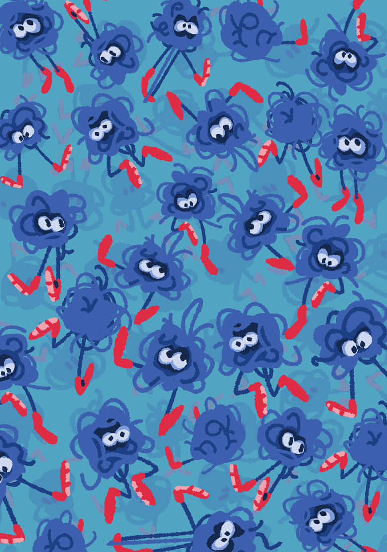 Funky Tangela Pattern Wallpaper