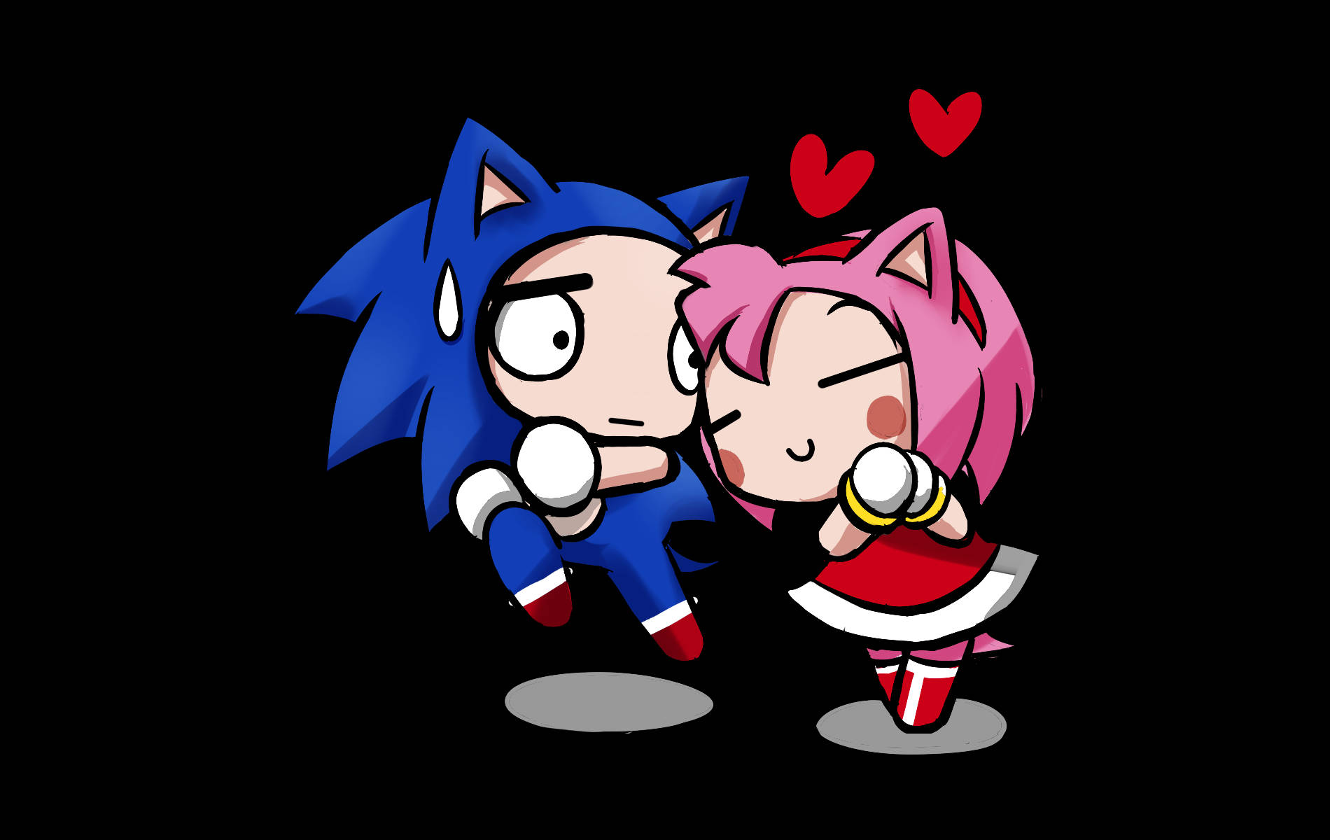 Funny Chibi Amy Rose Wallpaper