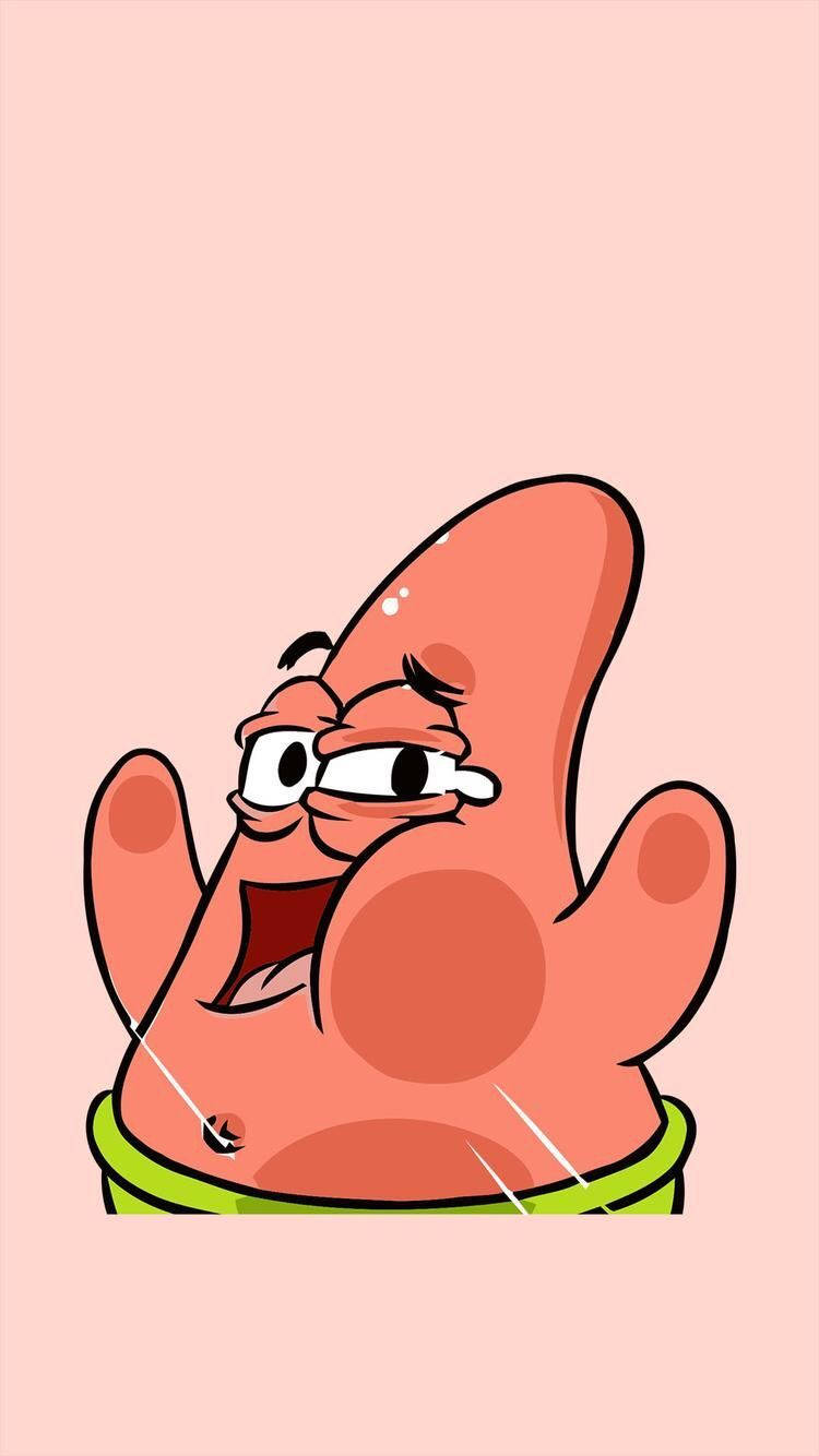 Funny Face Of Patrick Star Wallpaper