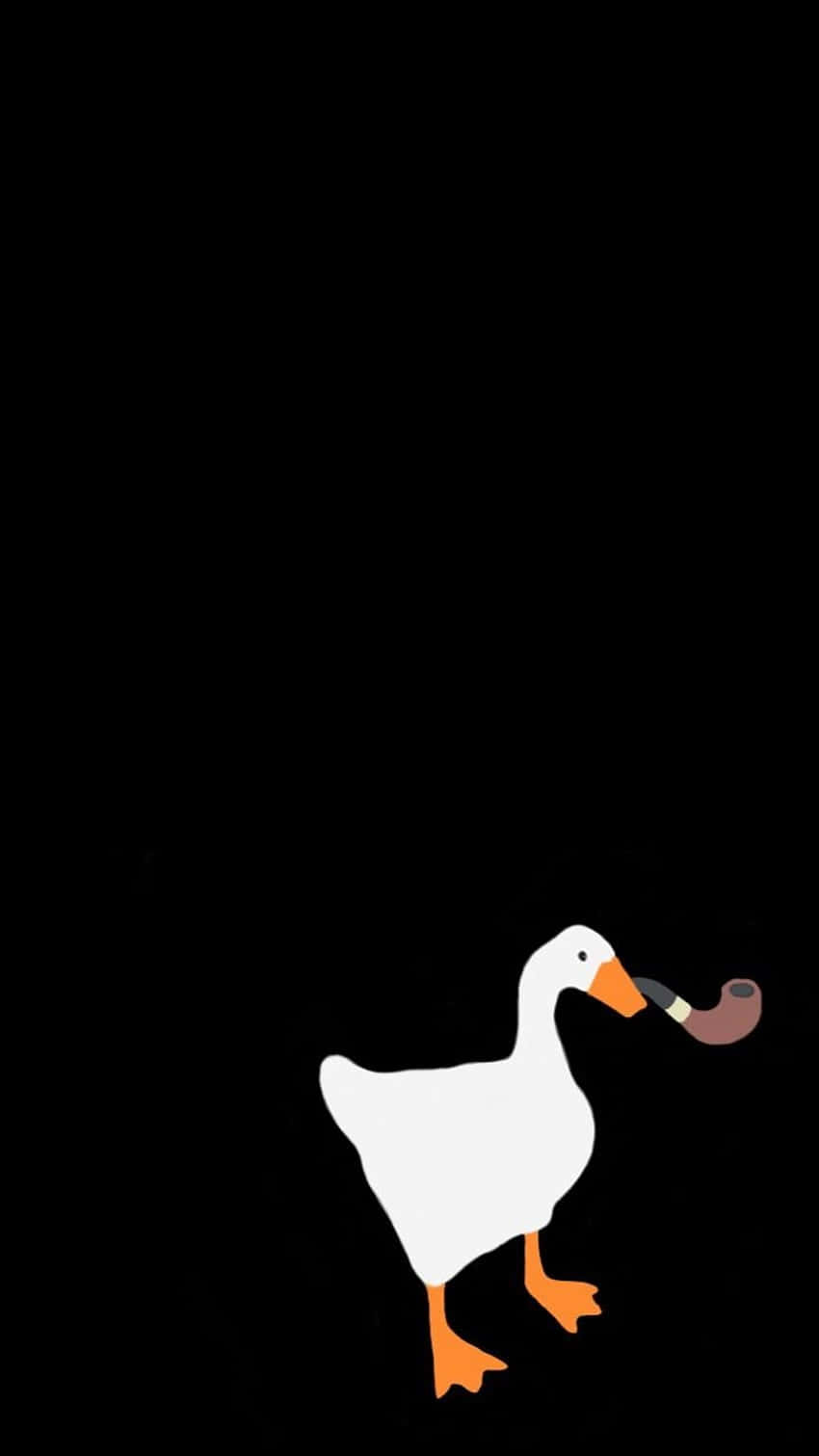 Funny Goose Smoking Cigar Wallpaper