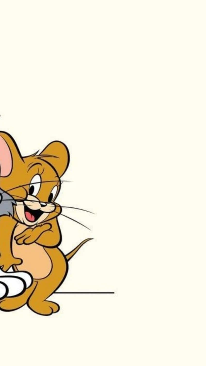 Funny Jerry Cute Matching Best Friend Home Screen Wallpaper