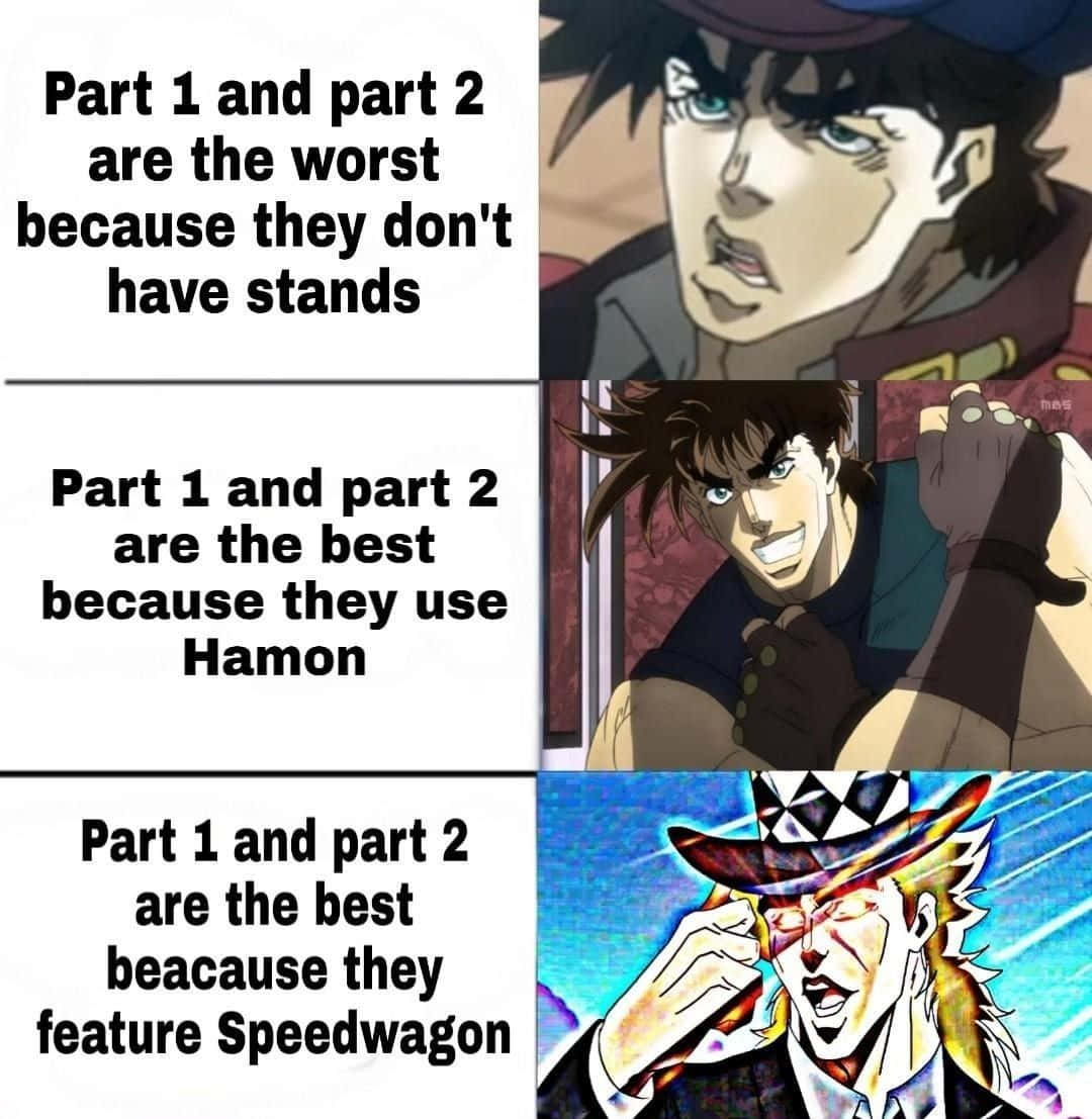 Funny Jojo Meme Featuring Popular Characters From The Anime Wallpaper