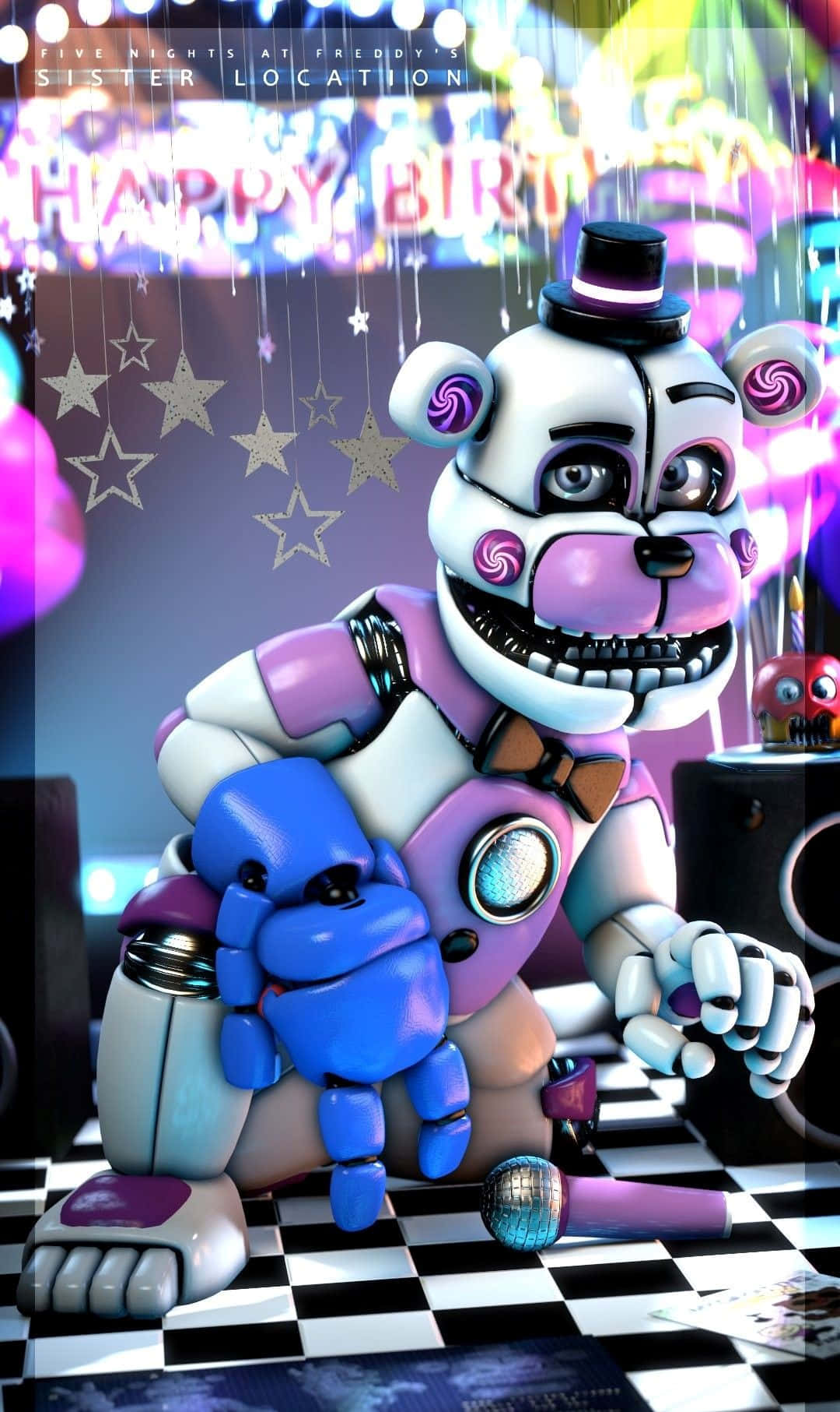 Funtime Freddy From Five Nights At Freddy's Wallpaper