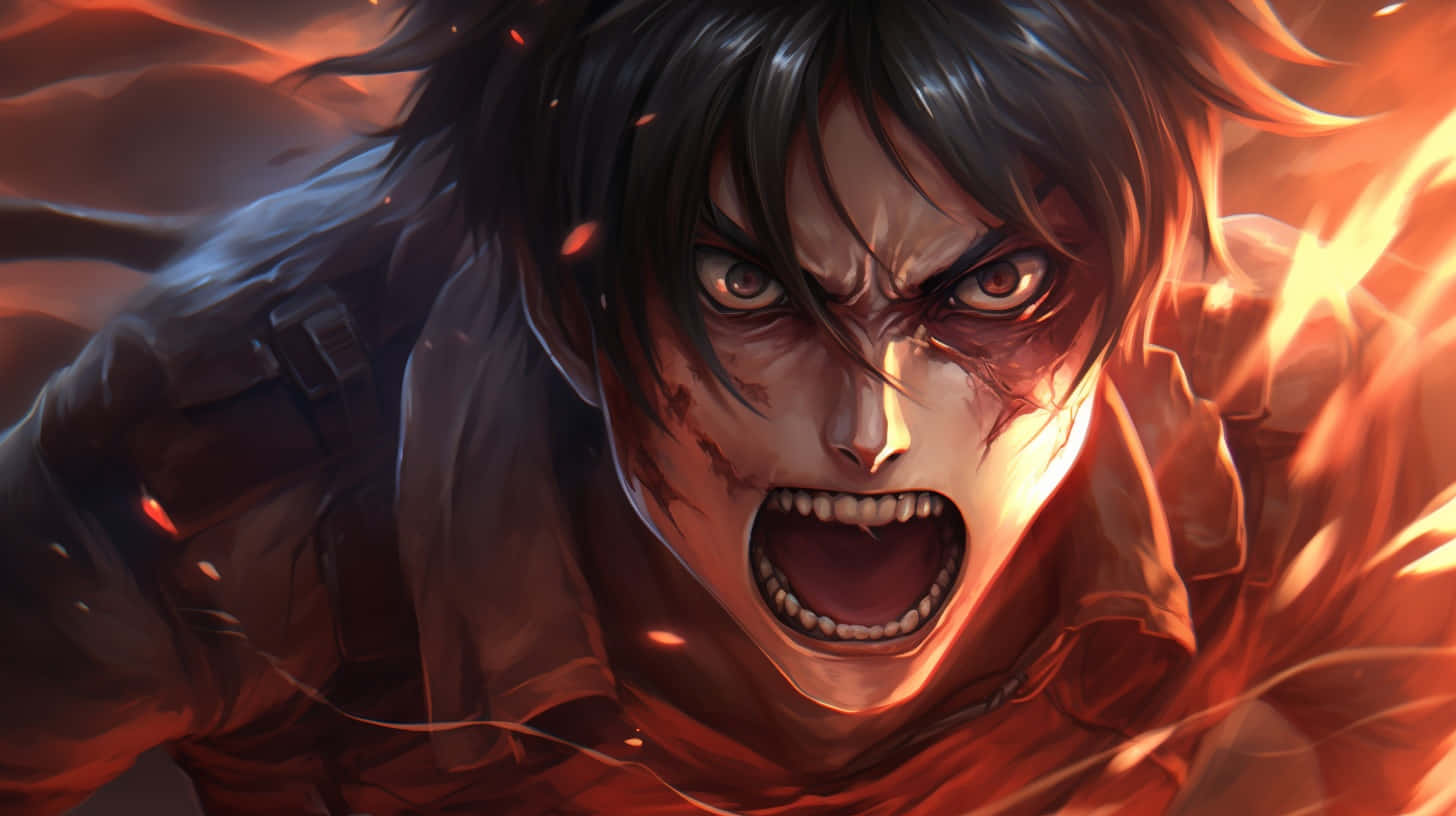 Furious Anime Character Enraged Wallpaper