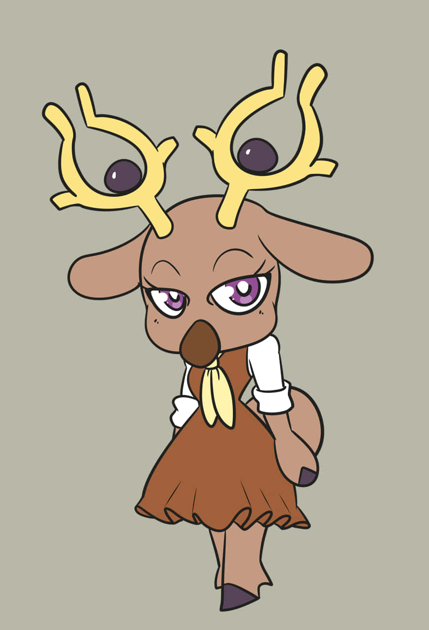 Furry Stantler Wallpaper