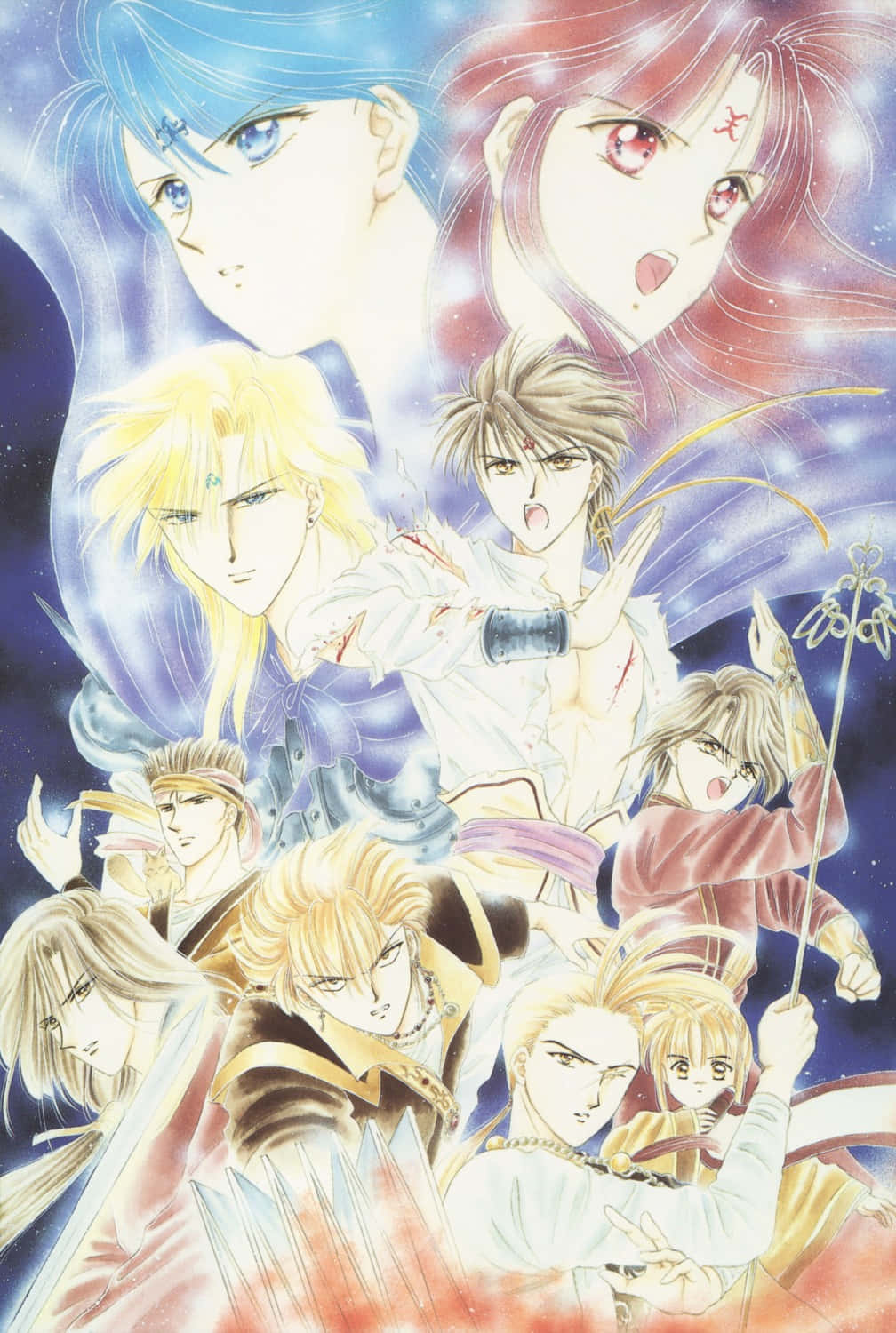 Fushigi Yuugi Characters Art Wallpaper