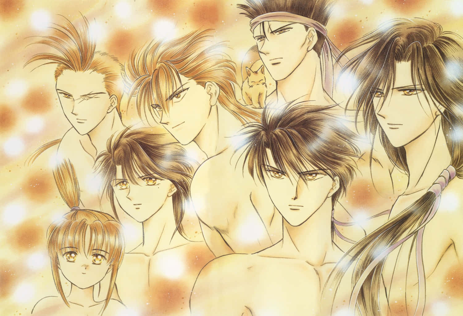 Fushigi Yuugi Characters Artwork Wallpaper