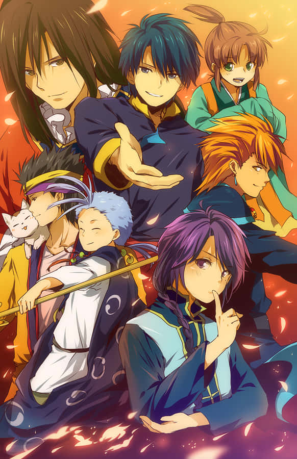 Fushigi Yuugi Group Illustration Wallpaper