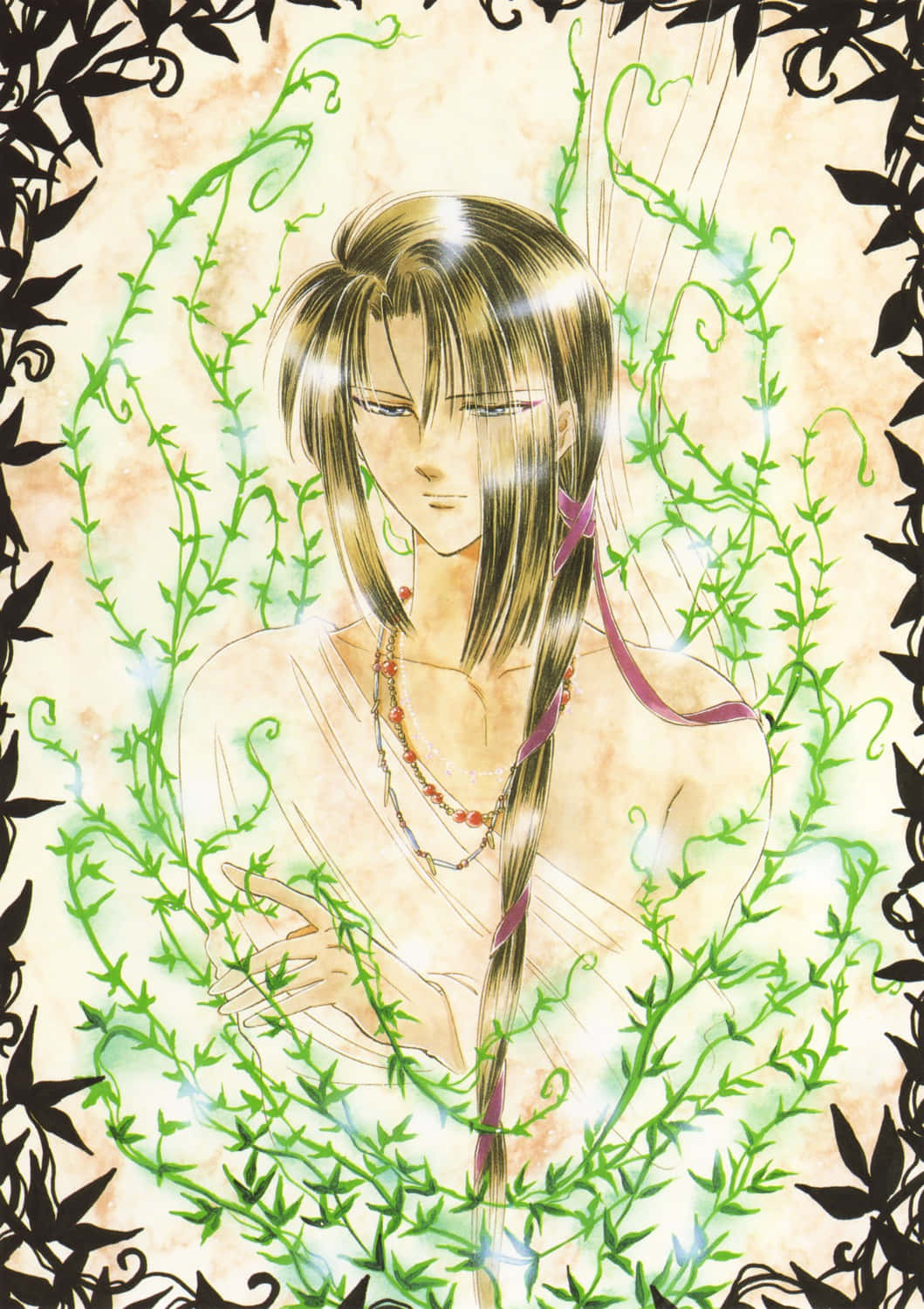 Fushigi Yuugi Hotohori Elegant Portrait Wallpaper