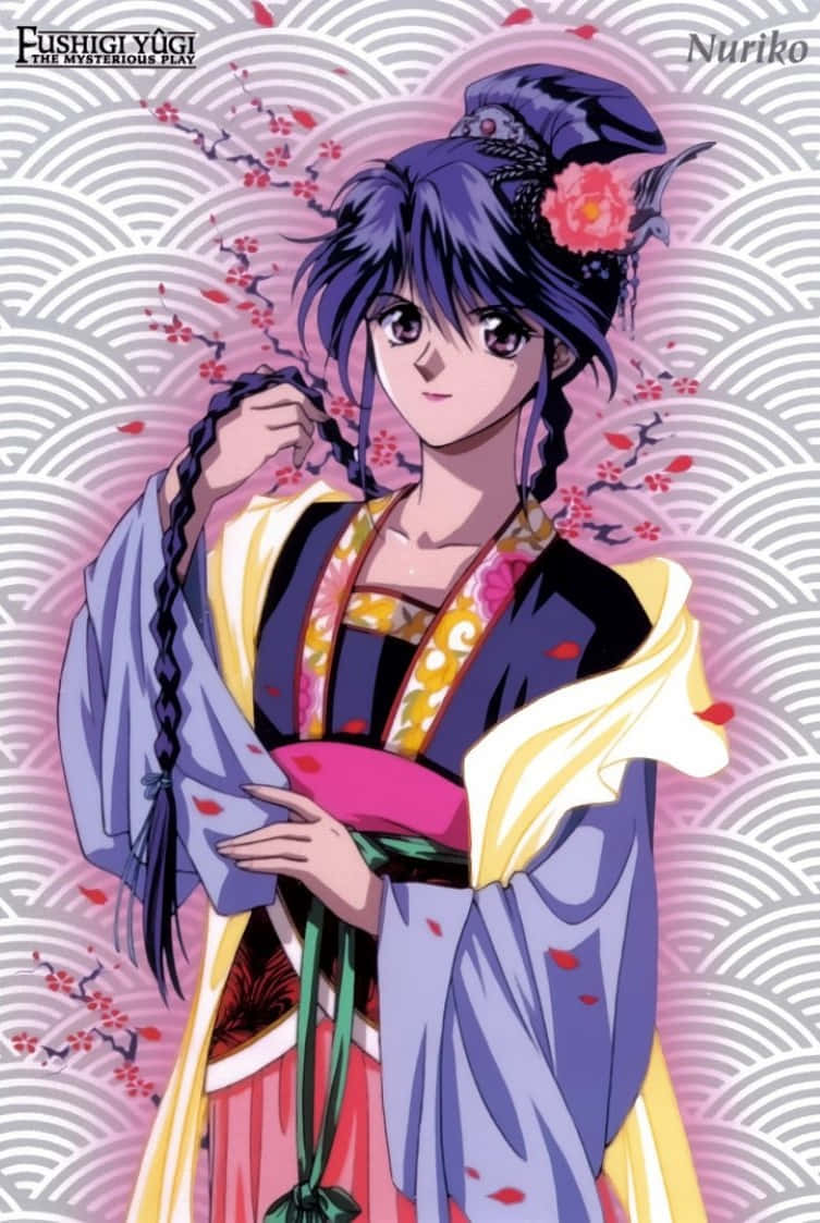 Fushigi Yuugi Nuriko Character Portrait Wallpaper