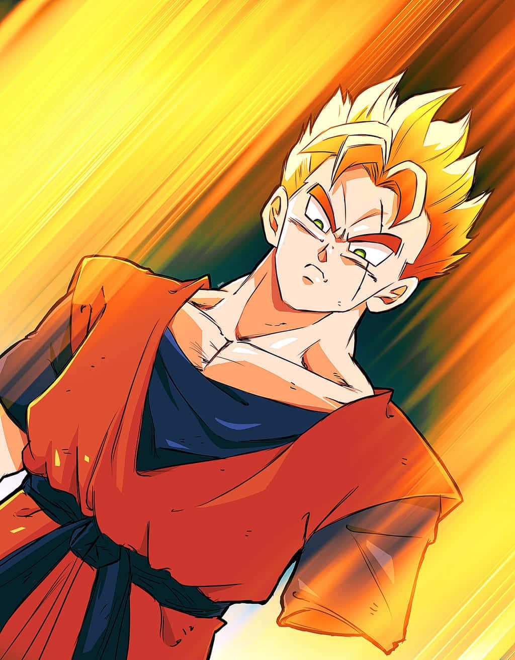 Future Gohan Determined Warrior Wallpaper