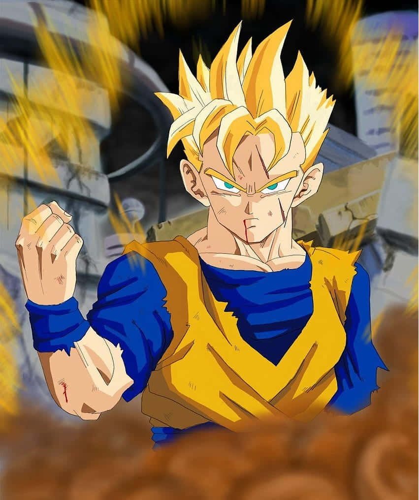 Future Gohan Super Saiyan Stance Wallpaper