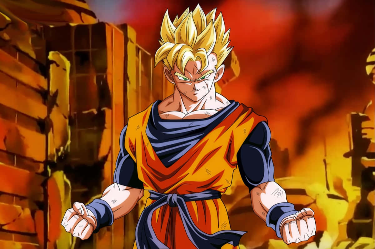 Future Gohan Super Saiyan Stance Wallpaper