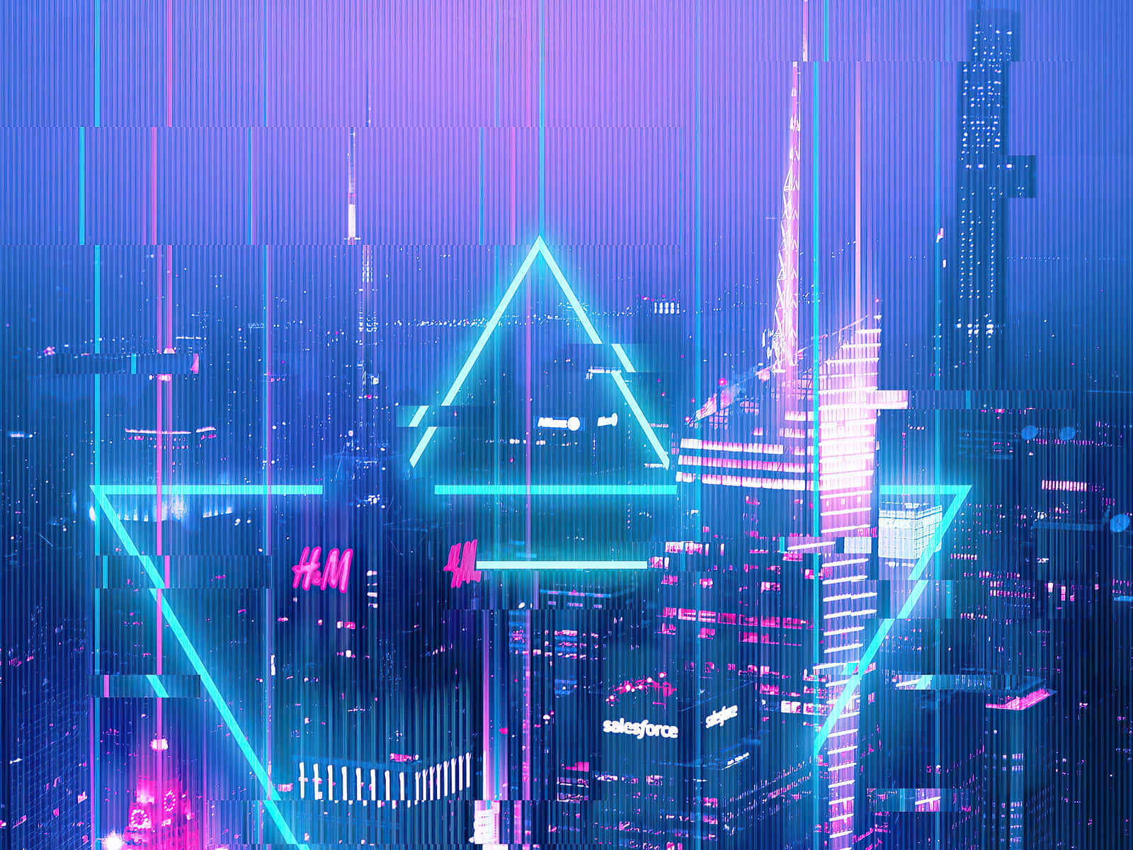 Futuristic 3d City Skyline Wallpaper