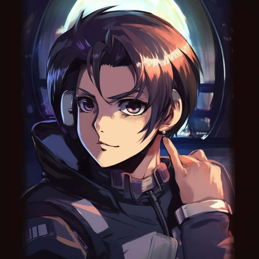 Futuristic Anime Character Portrait Wallpaper