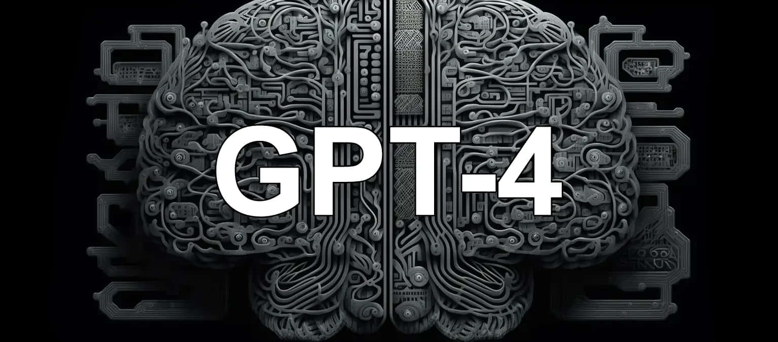 Futuristic Gpt-4 Ai Technology Display Wallpaper