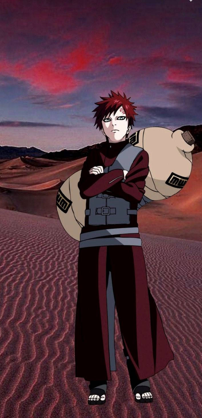 Gaara Iphone Art Work Wallpaper