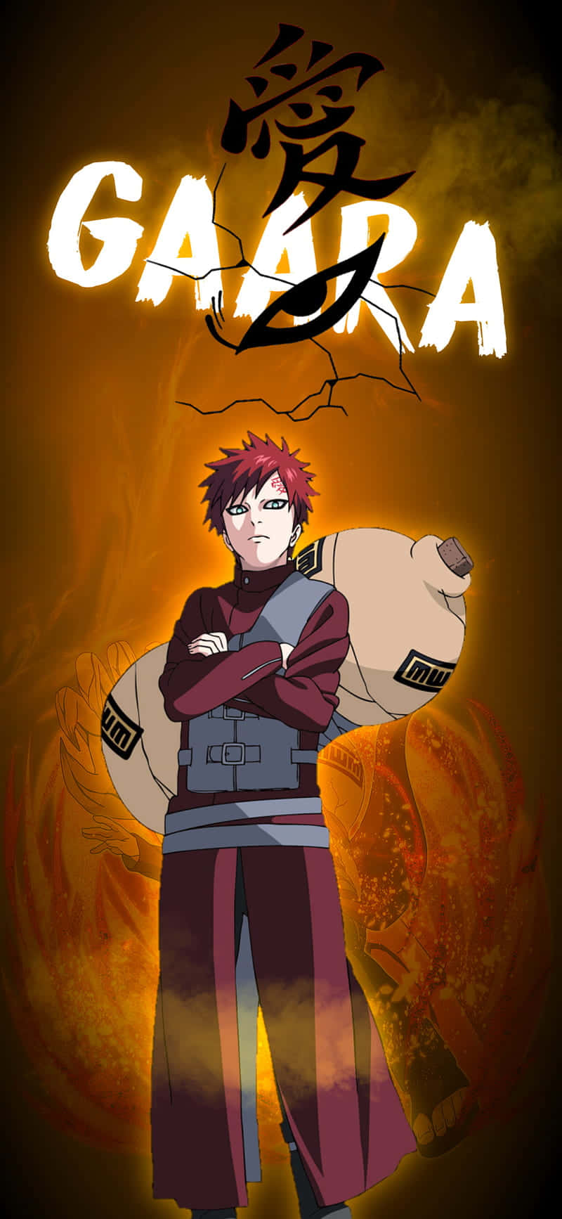 Gaara Of The Sand, As Seen In The Popular Anime Series Naruto! Wallpaper