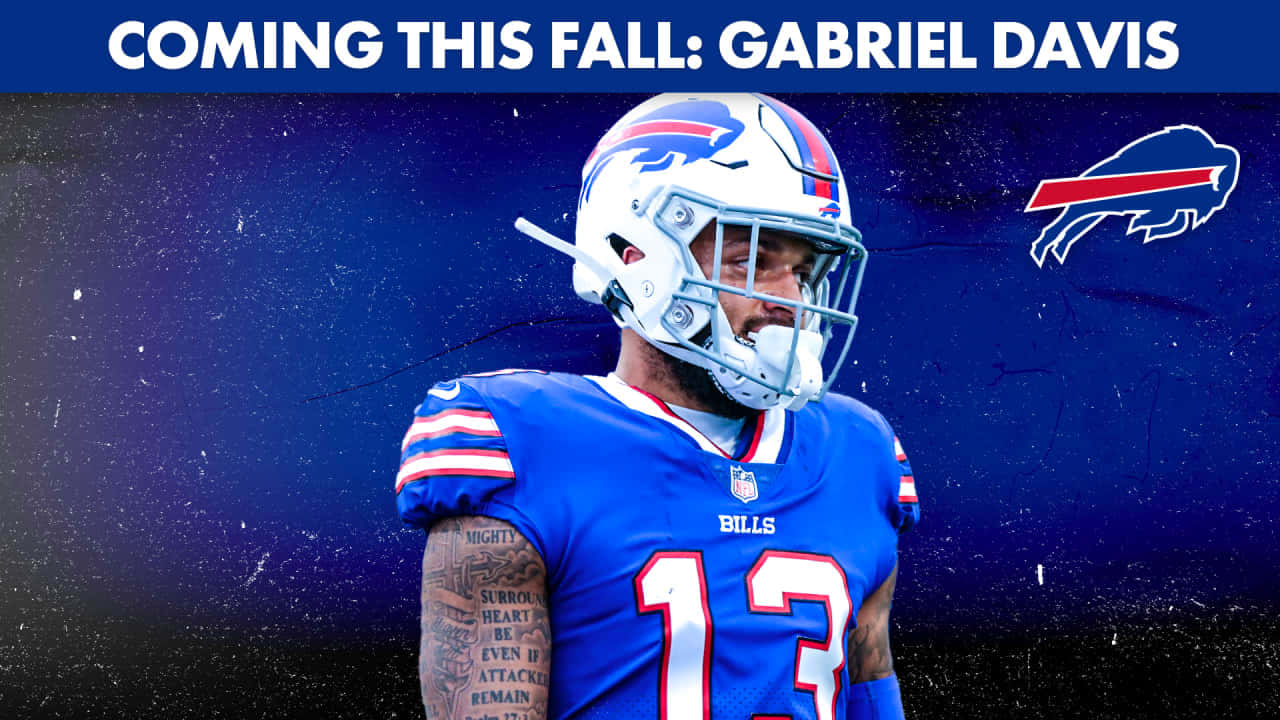 Gabriel Davis Buffalo Bills Promotional Graphic Wallpaper