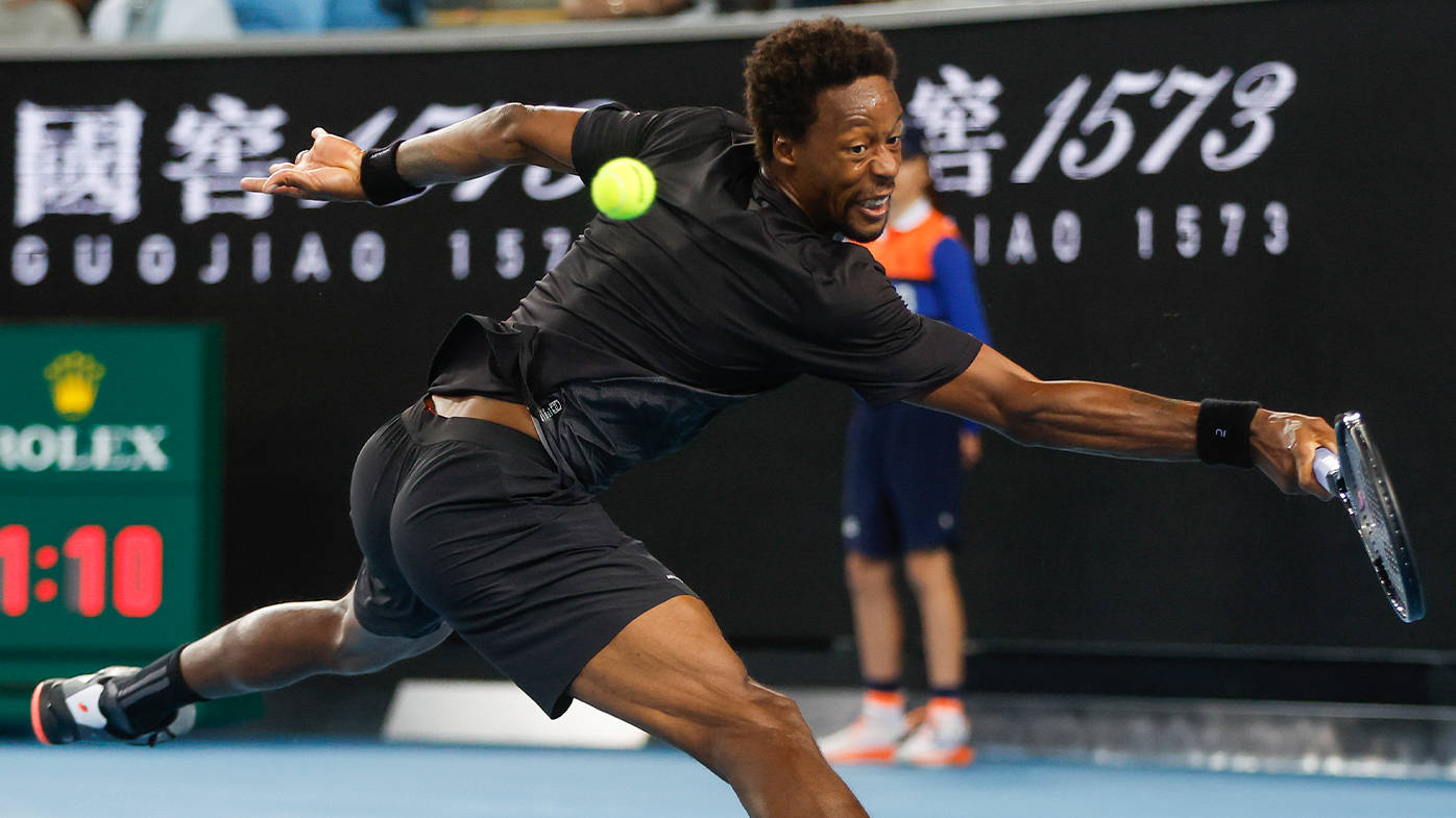 Gael Monfils Wearing Black Wallpaper