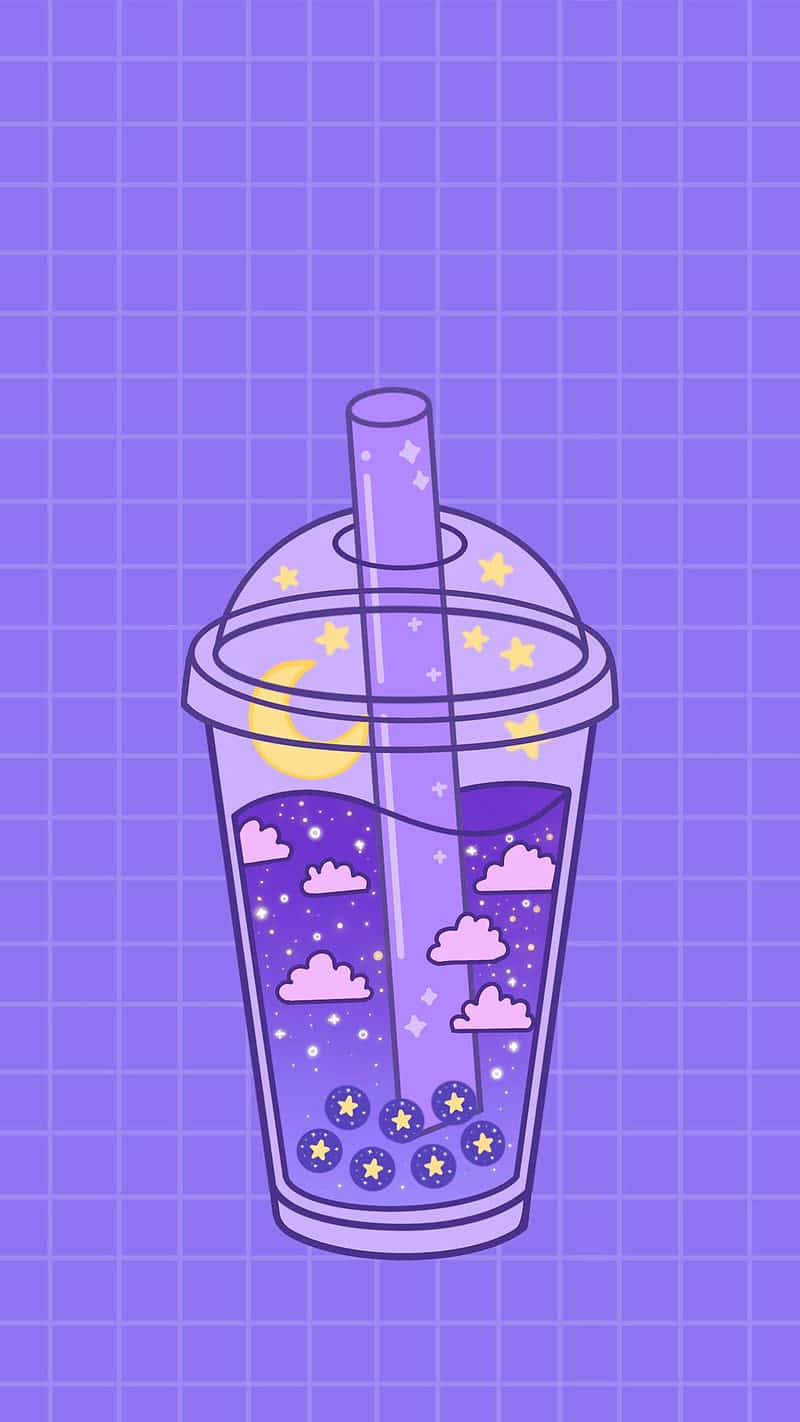 Galactic Boba Drink Aesthetic.jpg Wallpaper