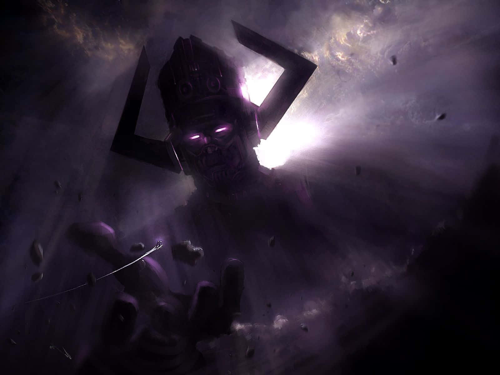 Galactus, The Devourer Of Worlds, Stands Strong And Imposing In This Stunning Image. Wallpaper