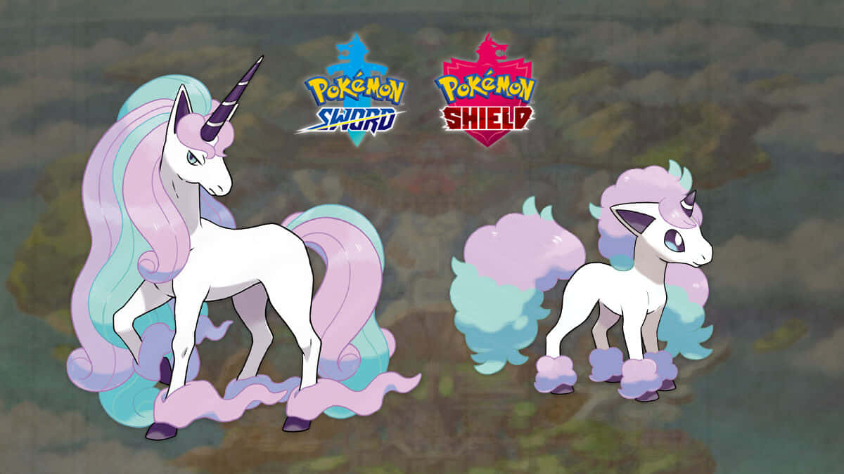 Galarian Rapidashand Ponyta Pokemon Swordand Shield Wallpaper