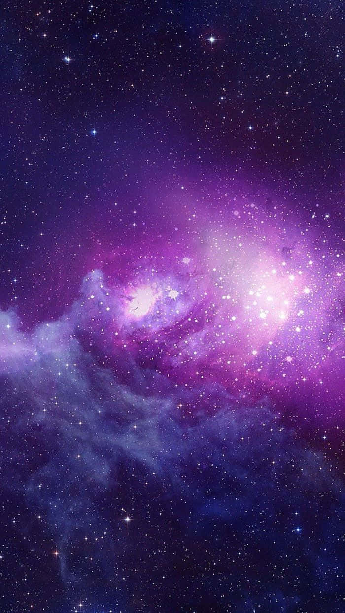 Galaxy Sky Bright Pink Light Wallpaper