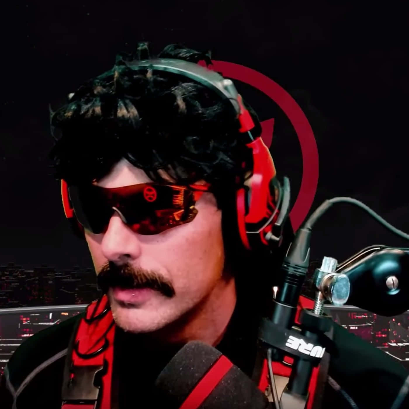 Gamer Dr Disrespect Close Up Wallpaper