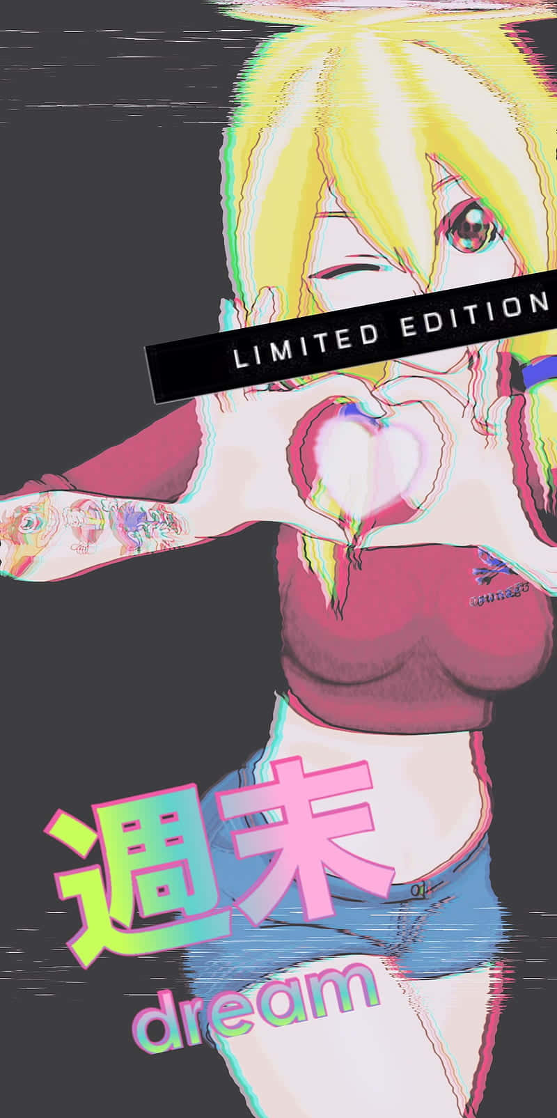 Gamer Girl_ Aesthetic_ Glitch Art.jpg Wallpaper