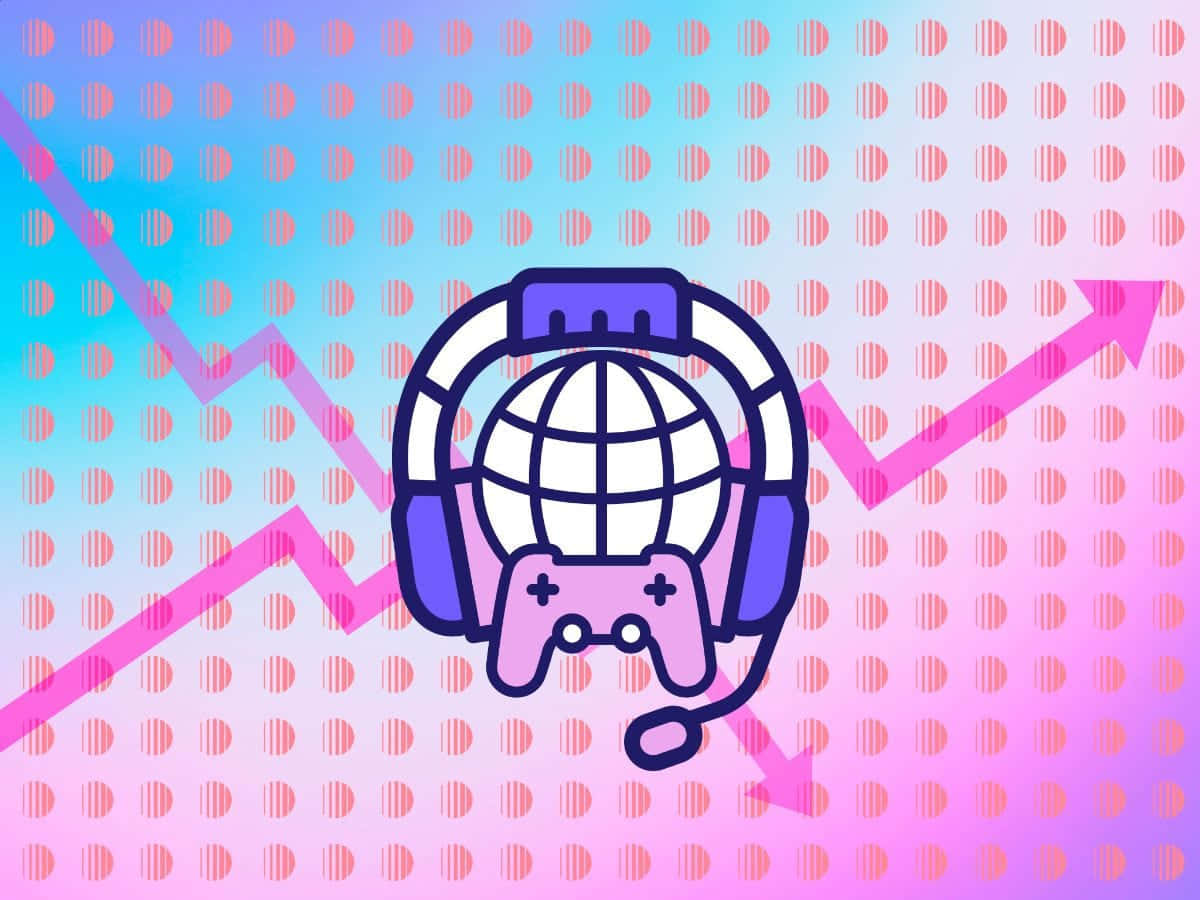 Gamer Girl Aesthetic Headsetand Controller Wallpaper