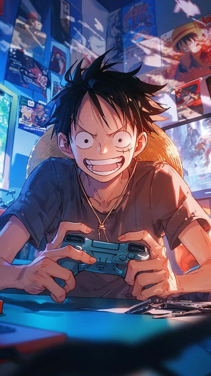 Gamer Luffy Anime Character Wallpaper